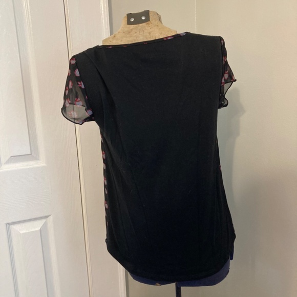 Speechless red black apple design 2 layer casual shirt - Picture 6 of 8